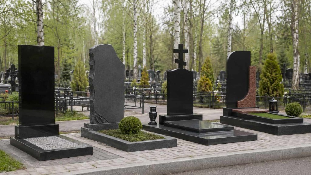Варианты строгих гранитных памятников для мужчин